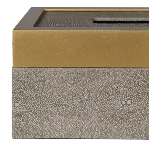 Brown Shargreen Tissue Box